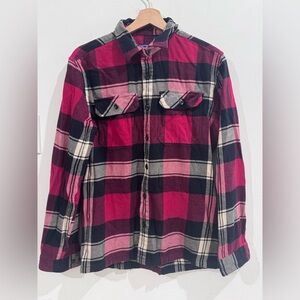 Patagonia Organic Cotton Red and Black Shirt